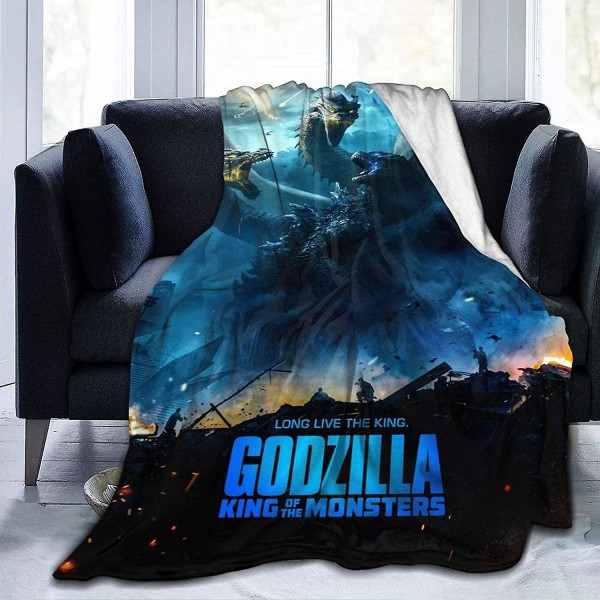 Godzilla mjuka mikrofleecefiltar används för heminredning, flanellfiltar, bäddsoffor, luftkonditioneringsfiltar. Det bästa valet för familjen och F 50x40in 125x100cm