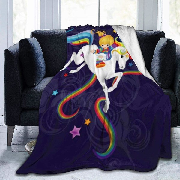 Rainbow Brite And Starlite Memories Fleecefilt Supermjuk Lättvikt Mysig hemsoffa Throw -u83 60x50in 150x125cm