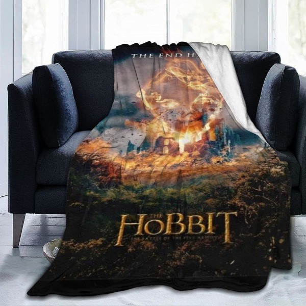 Hobbit Ultramjuk mikrofleecefilt Varm filt Sängfilt Tjock sängfilt för kontorssoffa Vardagsrum - All Season Premium sängfilt Es 50x40in 125x100cm