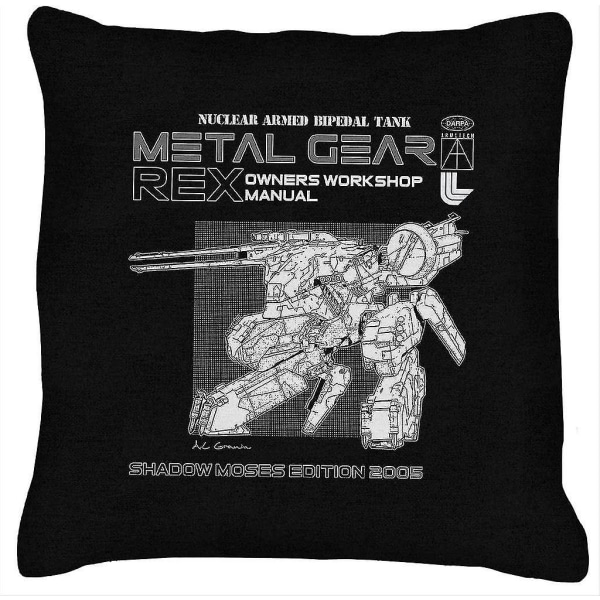 Metal Gear Solid Rex Owners Workshop Manual Kudde 18"x18"