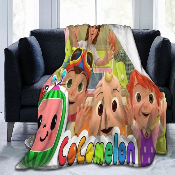 Co-co-melon N-ursery R-hymes Kastar Bäddsoffa Mysigt överkast,fleece Matta Soffa Filtar,kram Och Snug Flera storlekar För Vuxna Barn Tonåringar Fantastiskt sovrum 60x50in 150x125cm