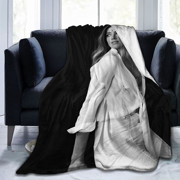 Amber Heard filt Ultramjuk flanellfilt 3d- print Fluffig plyschfilt Sängdekoration Sängfilt för vardagsrumsrum Sovrumsdekoration (3 storlekar)-a 60x50in 150x125cm
