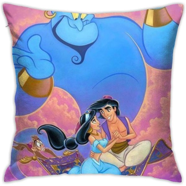 Aladdins Wish Square Dekorativa Slängkuddar Kuddfodral Fodral Örngott för soffa 18 X18 tum
