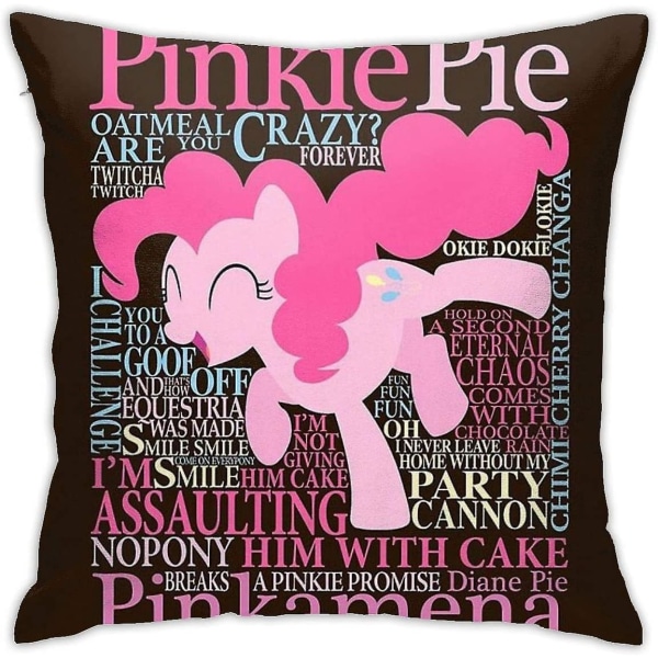 The Many Words Of Pinkie Pie Kudde Cover Dekorativt case för soffa sovrum 18"x18"