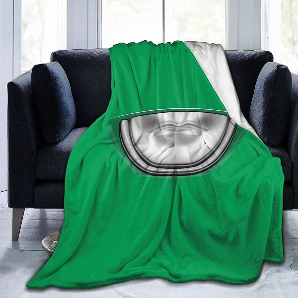 Super Sentai Face Green Ranger Ultra-mjuk mikrofleecefilt Heminredning Lättvikts för bäddsoffa -q62 60x50in 150x125cm