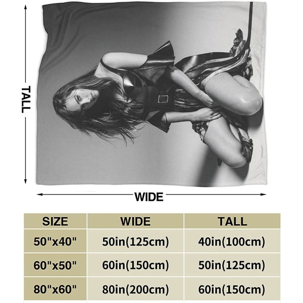 Dakota Johnson filt Ultramjuk flanellfilt 3d- print Fluffig plyschfilt Sängdekoration Sängfilt för vardagsrum Sovrum Dorm Decor-z331 50x40in 125x100cm