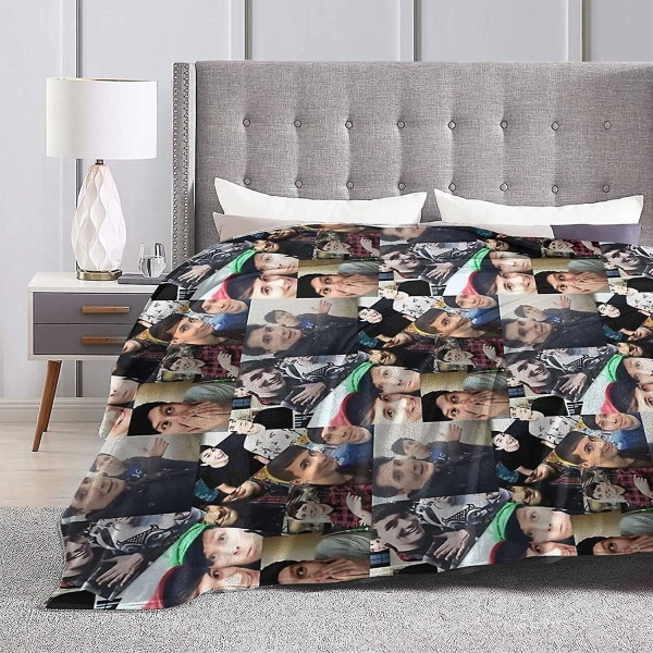 Dan And Phil Mjuk och behaglig varm fleecefilt för soffa, säng, kontorsknäskydd,säng Car Camp Cozy Mysig Fluffy Plysch Throw Filtar-b94 60x50in 150x125cm