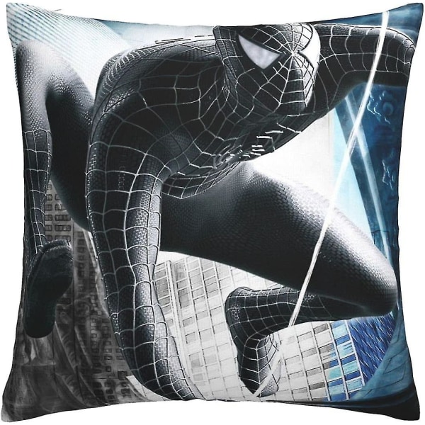 Mjukt och hållbart Spiderman-paket med 1,soffa Kuddfodral 45x45 Cm Dekorativa fyrkantiga kuddfodral Case, heminredningsdekorationer till soffa C