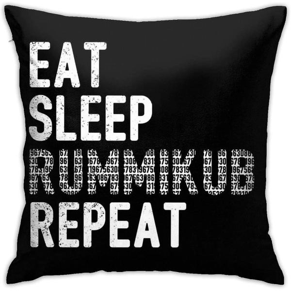 Rummikub Eat Sov Rummikub Repeat Kudde Cover Case för soffa sovrum 18"x18"