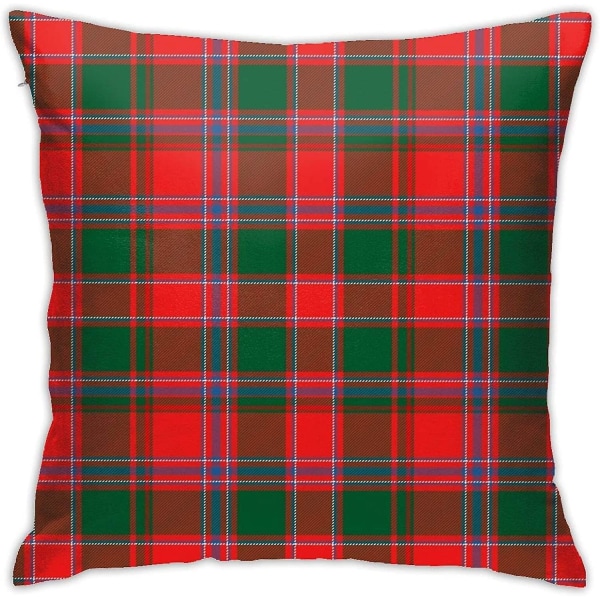 Hem & spel & klan Dalziel Tartan Örngott, Golvkuddar Soffkuddar 18"x18"