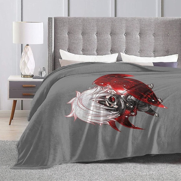 Ken Kaneki från Tokyo Ghoul Fleece filt Flanell Fluffig Täcke Sovrum Sängkläder Inredning Mjuk Mysig Flera storlekar För vuxna Barn Tonåringar Great Be 80x60in 200x150cm