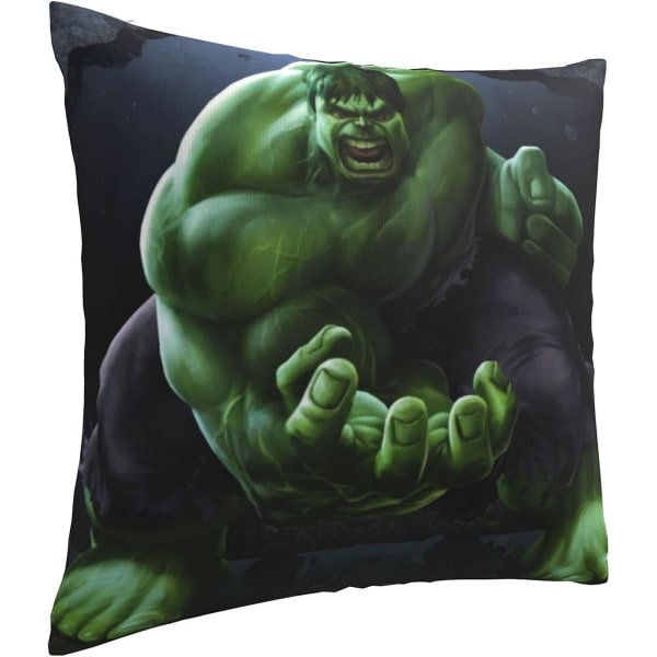 Mjuka och bekväma hulkkuddfodral 45 x 45 cm fyrkantiga kuddfodral för soffa sovrum med osynlig dragkedja 18 x 18 tum dubbelsidig utskrift