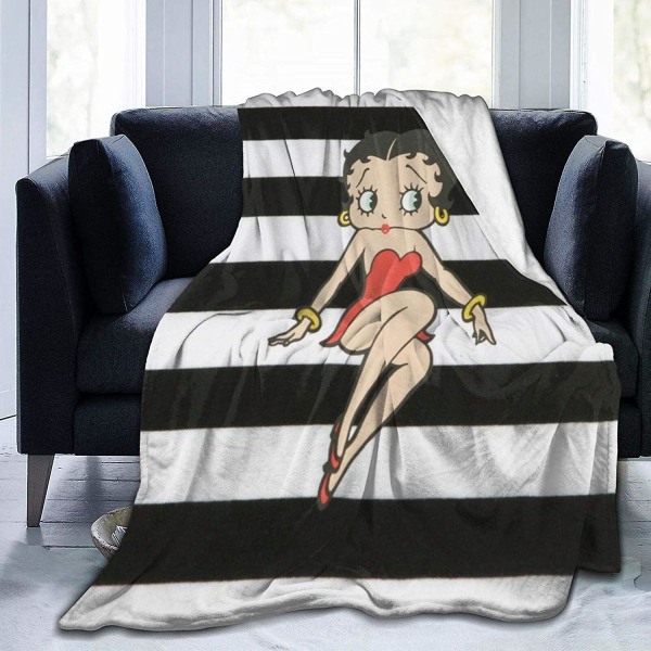 Betty Boop Sängfilt Printed filt Lättviktsfilt -w348 50x40in 125x100cm