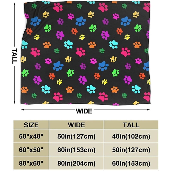 Färgglada Hund Katt Print Sängfiltar Till Soffa Slitstark Filt Sherpa Throw Fleece Throw Ultrasoft Micro Fleece Filt För Sovrum -n24 50x40in 125x100cm