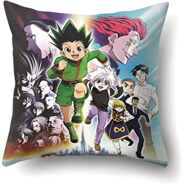 Anime Hunter X Hunter Print Case För Hemdekorativ Bilsoffa Kuddar Cover Dekor (multi-style10)-multi-style02 18"x18"