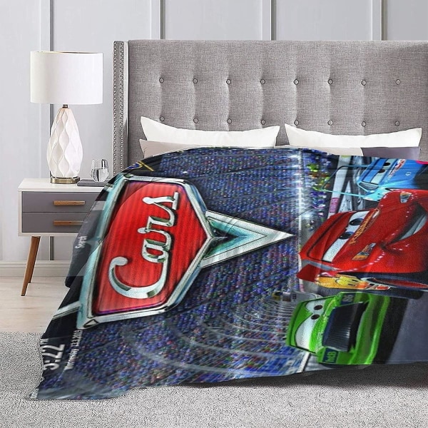 Vintage Lightning Mcqueen barnfilt Diverse mönster och färger Lättviktsmikrofiber Flera storlekar för vuxna barn Tonåringar Välmatchat sovrum A 60x50in 150x125cm