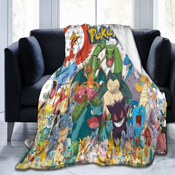 Demon Slayer Hooded Blanket Nyhet Skräckfilmer Titta på Protecting Blankets Game Play Tricks Filtpaket Hooded Blanket Mystisk spökefilt B 50x40in 125x100cm