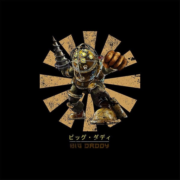 Big Daddy Retro Japanese Bioshock-kudde 18"x18"
