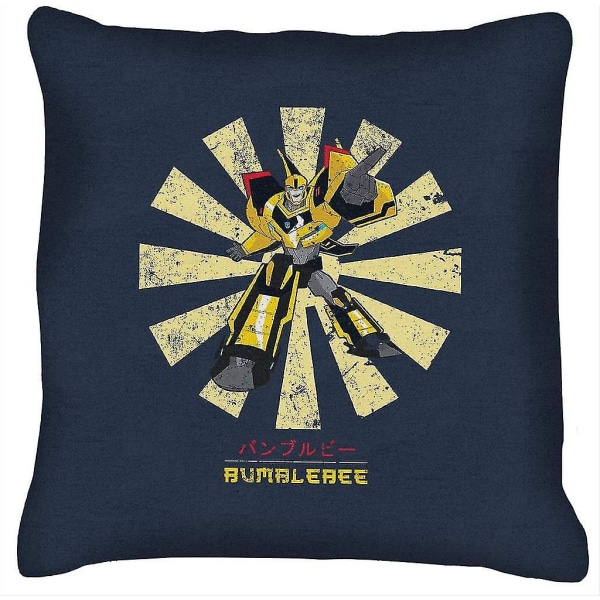 Bumblebee Retro Japanese Transformers Cushion 18"x18"