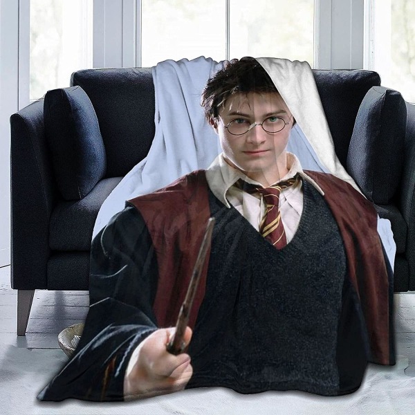 Daniel Radcliffe filt Ultramjuk flanellfilt Harry 3d Print Fluffig plyschfilt Sängdekoration Sängfilt till vardagsrummet Sovrumsdekoration 60x50in 150x125cm