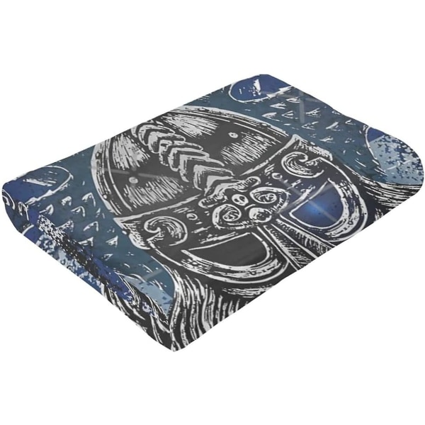 Ravens Norse Mythology Viking Throw Fleece Soffa Filt Sängkläder Tjock Varmt För Barn, Anti-pilling Flanell, Vit Svart, Flera storlekar Välmatchad Be 60x50in 150x125cm