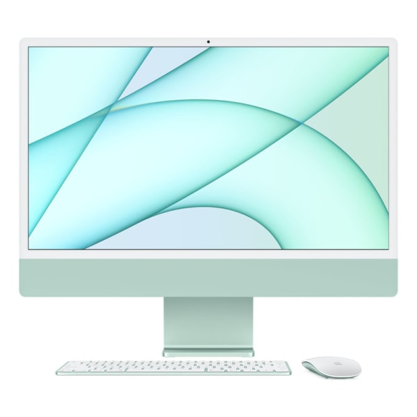 iMac 24" M1 2021 Apple M1 3.2 GHz 8-Core 16 GB RAM 512 GB SSD Grade A Refurbished Green
