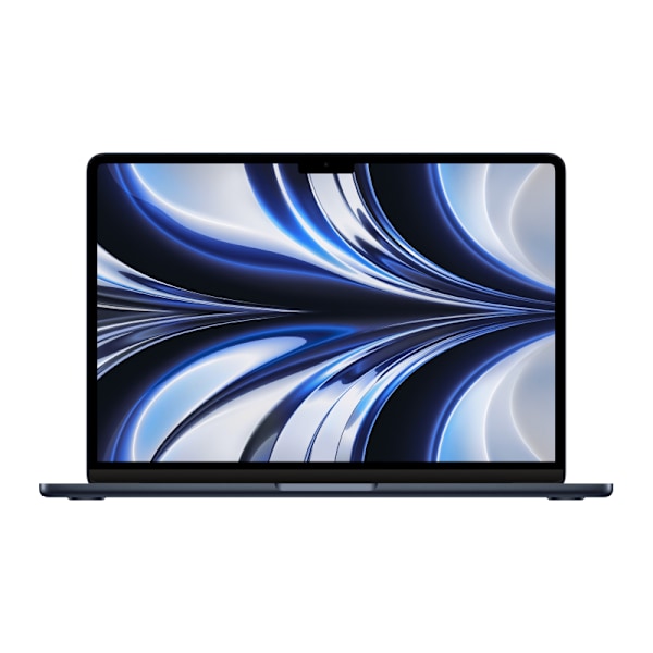 MacBook Air 13" M2 2022 Apple M2 8-Core 10-Core GPU 16 GB RAM 512 GB SSD med svenskt tangentbord Grade A Refurbished Midnight
