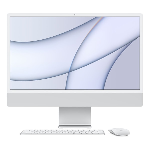 iMac 24" M1 2021 Apple M1 8-Core 7-Core 8 GB RAM 512 GB SSD Grade A Refurbished Silver