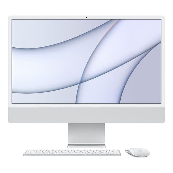 iMac 24" M1 2021 Apple M1 8-Core 8-Core 16 GB RAM 512 GB SSD Grade A Refurbished Silver