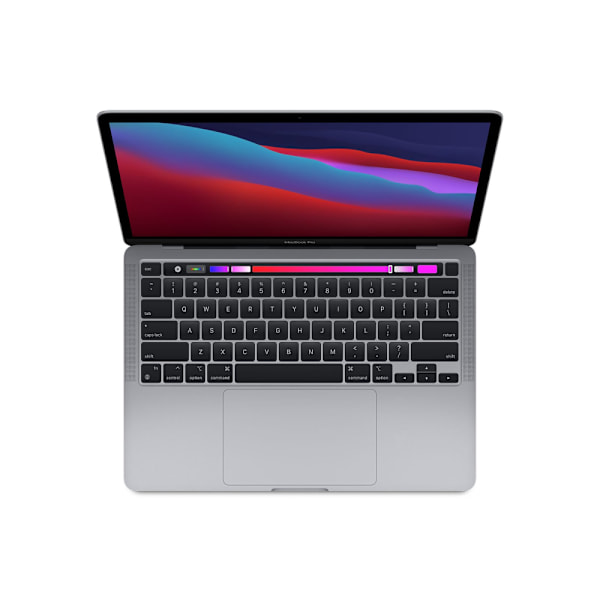 MacBook Pro 13" M1 2020 Apple M1 8-Core 8 GB RAM 512 GB SSD med svenskt tangentbord Grade A Refurbished Space Gray