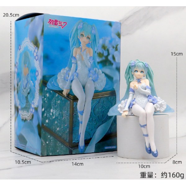 Hatsune Miku handgjord modell vacker flicka vatten is månhare anime bordsdekoration 5