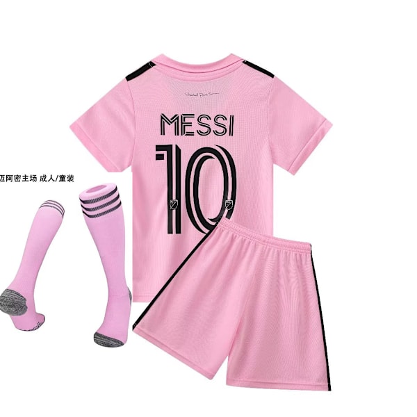 23-24 miami bortatröja nr. 10 messi klubb höstkläder fotbollsdräkt barn vuxen jersey storlek 14-2xl 6 XL/185