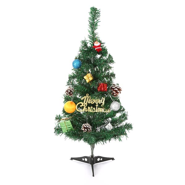 Jul mini 30 cm juletre PVC lite tredekorasjonspynt 30cm/30t small tree