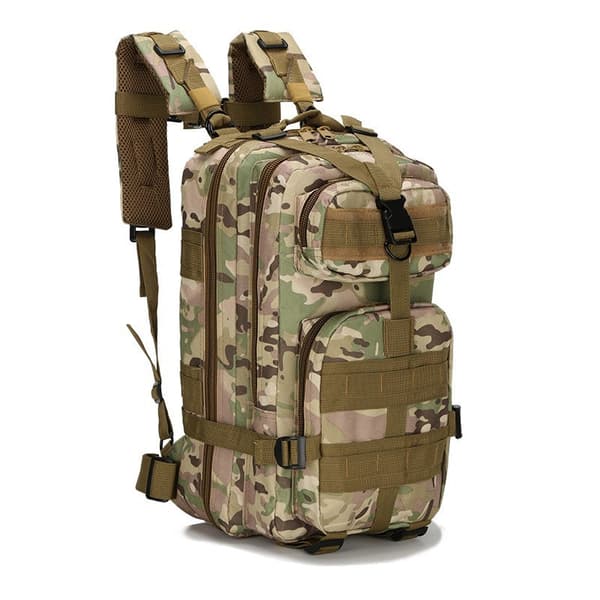Ulkotaktinen laukku, harjoitusvälineet, retkeilyreppu Black Python Pattern 20-35l