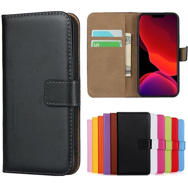 iPhone 14 Plus pung etui cover skal kort sort - Sort Iphone 14 Plus Svart Iphone 14 Plus