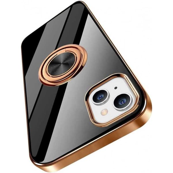 iPhone 13 Elegant & Stødsikkert Cover med Ringholder Fejlfri Rosa Rosa