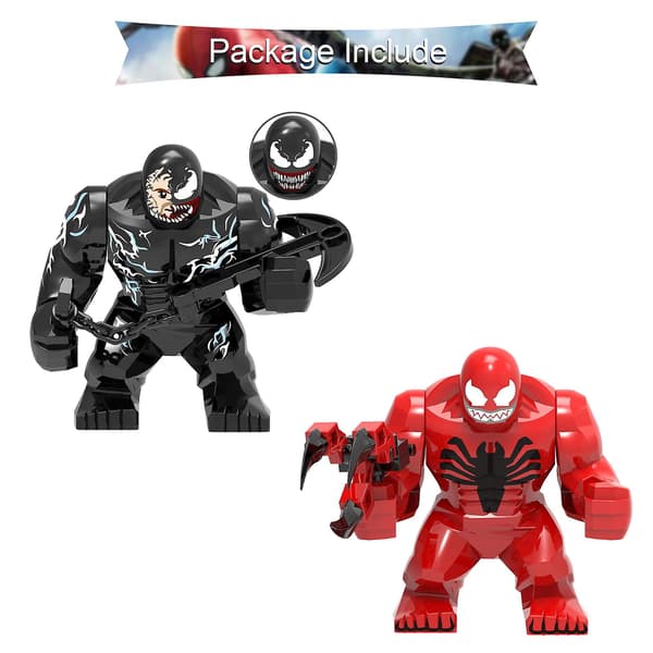 6 st Venom Stora Minifigurer Byggklossar Leksaker Set Actionfigurer