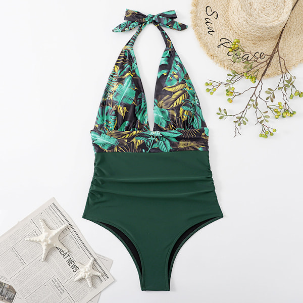 Ny ankomst exportfashion bästsäljande baddräkt för kvinnor, endel, rygglös, sexig, konservativ, magtäckande, gränsöverskridande bikini, grossist 3 XXL