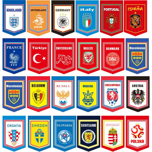 VM-fotbollsbytesflagga Minifotbollsklubbsbytesflagga 20x30cm single-sided satin England