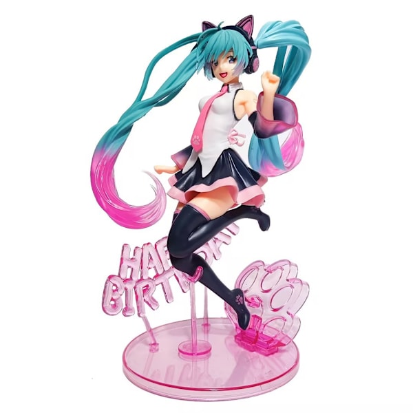 Hatsune Miku handgjord modell vacker flicka vatten is månhare anime bordsdekoration 4