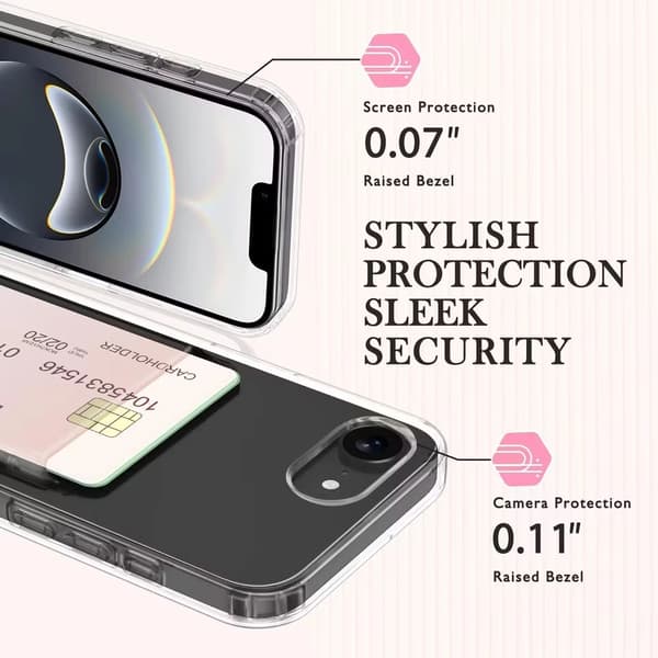iPhone 17e Lompakkokotelo – Iskunkestävä Suoja Korttipaikoilla