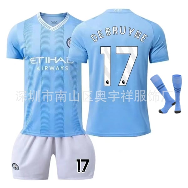 Portugisisk Real Madrid tröja nr 9 Mbappémai Ami Liyude Argentina Manchester City Jersey för vuxna och barn - Fotbollströja 17 XL