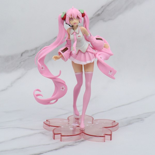Hatsune Miku handgjord modell vacker flicka vatten is månhare anime bordsdekoration 10