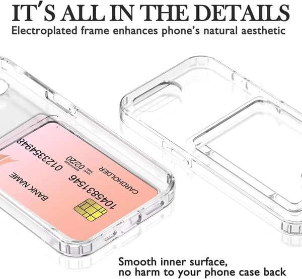 iPhone 17e Lompakkokotelo – Iskunkestävä Suoja Korttipaikoilla