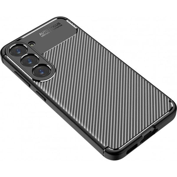 Samsung S23 Stødsikkert Slankt Cover FullCarbon V4 Sort