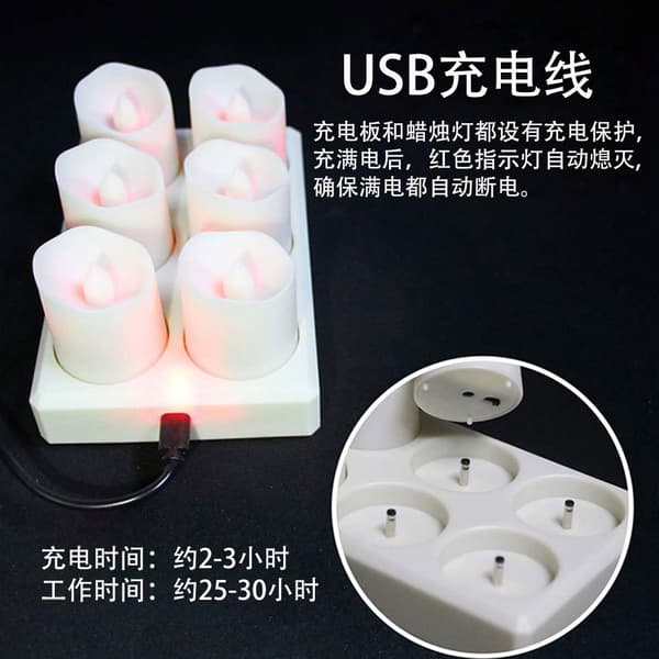 Halloween fjernkontroll elektronisk lys bursdag USB-lading E12 key timed remote control