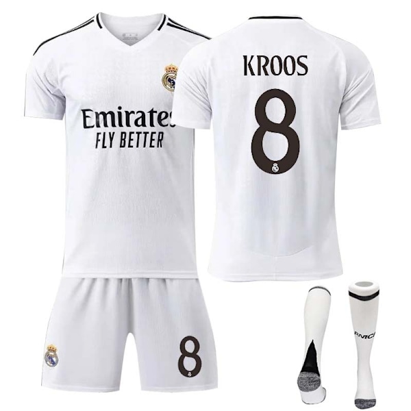 2425 Real Madrid Fotbollskläder Nr. 7 Vinness 5 Binsham 11 Rodege 10 Mbappe Tröja Set 4 20