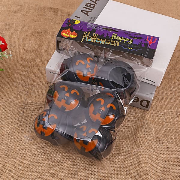 Halloween Plast Smilende Gresskarbøtte Dekorrekvisitter five