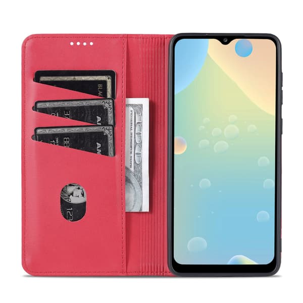 Samsung Galaxy A33 5G - Stylish AZNS Wallet Case Red Röd