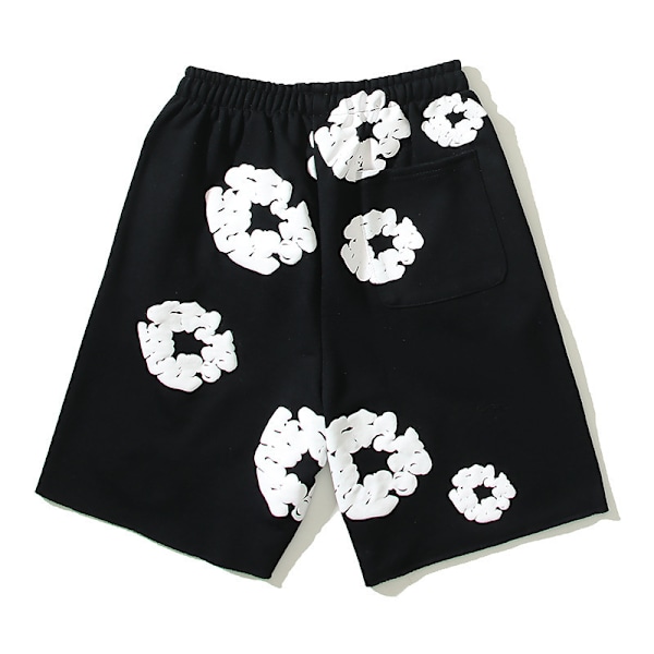 Hot Big Talker Biber Samma Stil Kapok Fulltryckta Shorts Herr Sommar Casual Snygga Strandbyxor Mode black XL